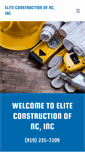 Mobile Screenshot of eliteconstructionofnc.com